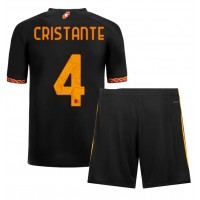 Fotbalové Dres AS Roma Bryan Cristante #4 Dětské Alternativní 2023-24 Krátký Rukáv (+ trenýrky)